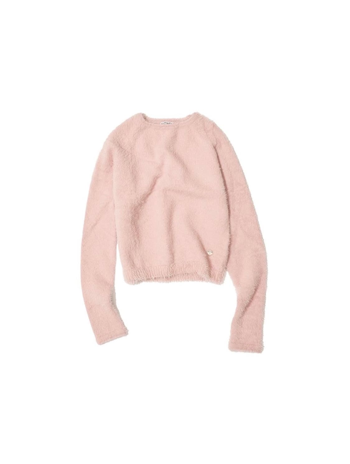 hairy knit crewneck (pink) 상품이미지1