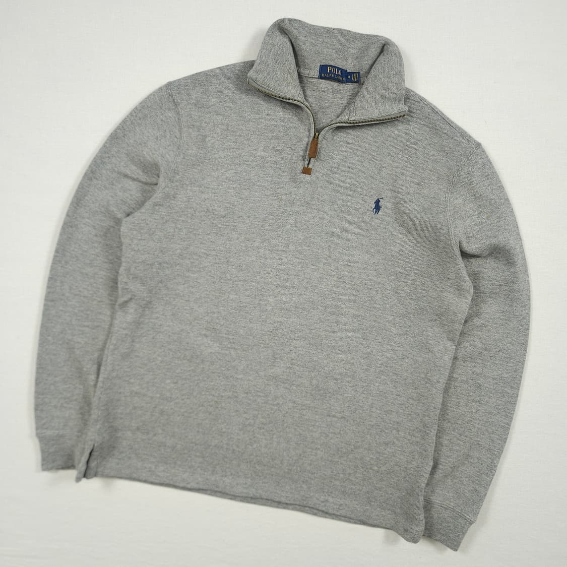 L(100) 폴로 랄프로렌 반집업니트 그레이 상품이미지2