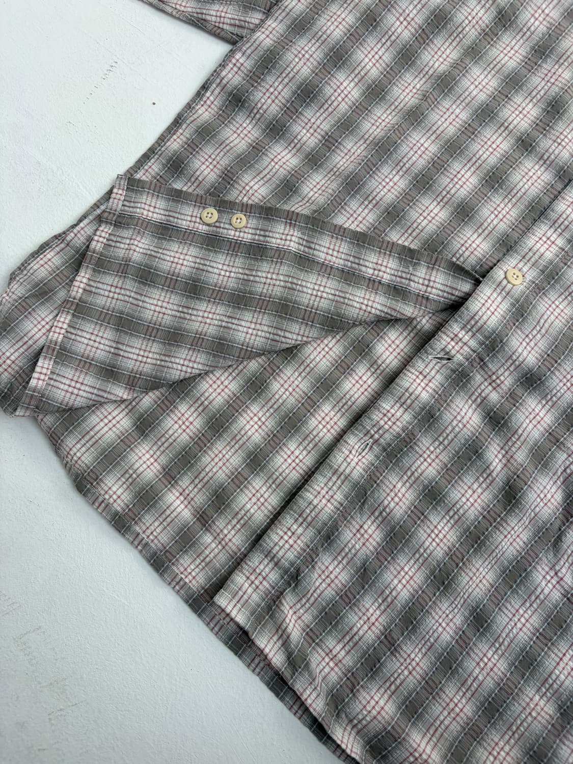 00s Patagonia Plaid Button Up Shirt (bei 상품이미지7