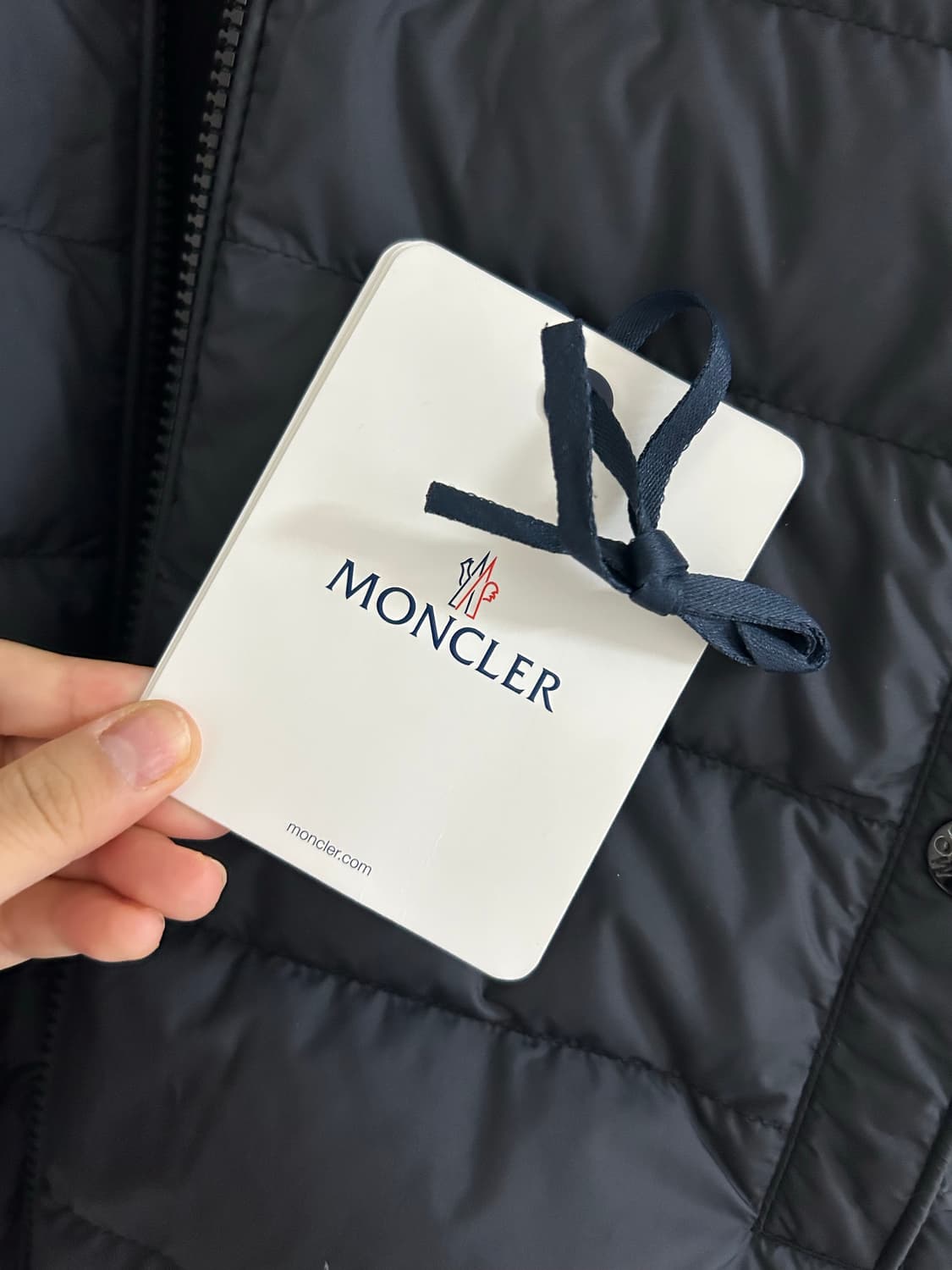 몽클레어 24SS 패딩 니트 가디건 블랙 95 사이즈 상품이미지5