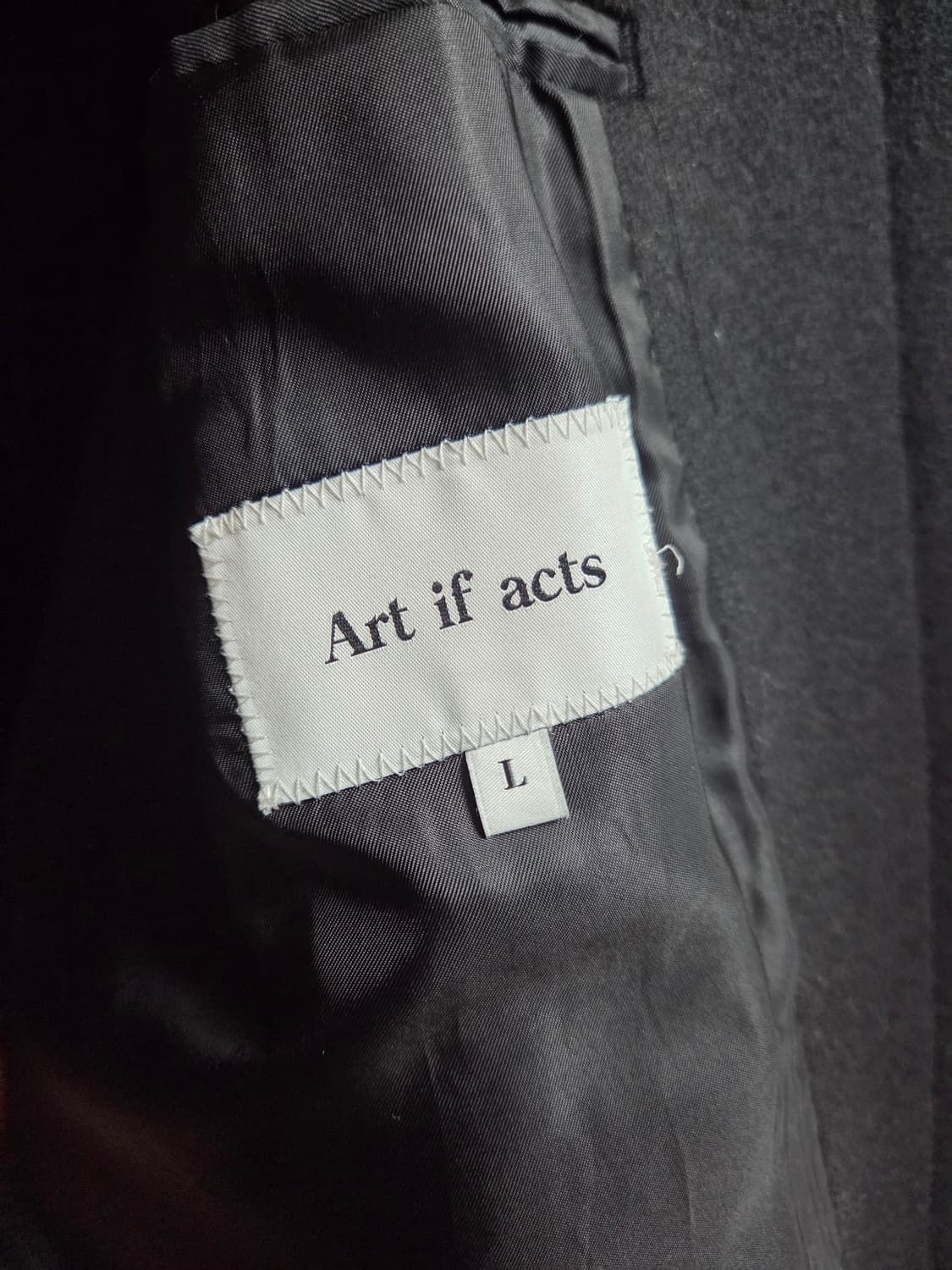 아트이프액츠 발마칸 코트 블랙 L(105) 상품이미지2