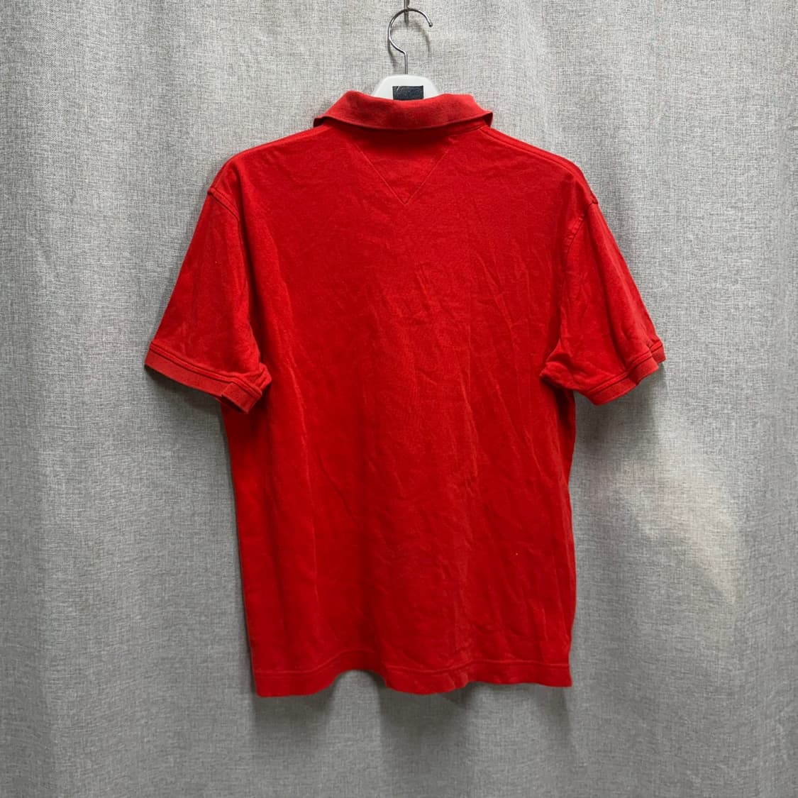 [해외L] 타미힐피거 레드 코튼 반팔 폴로티셔츠 상품이미지4