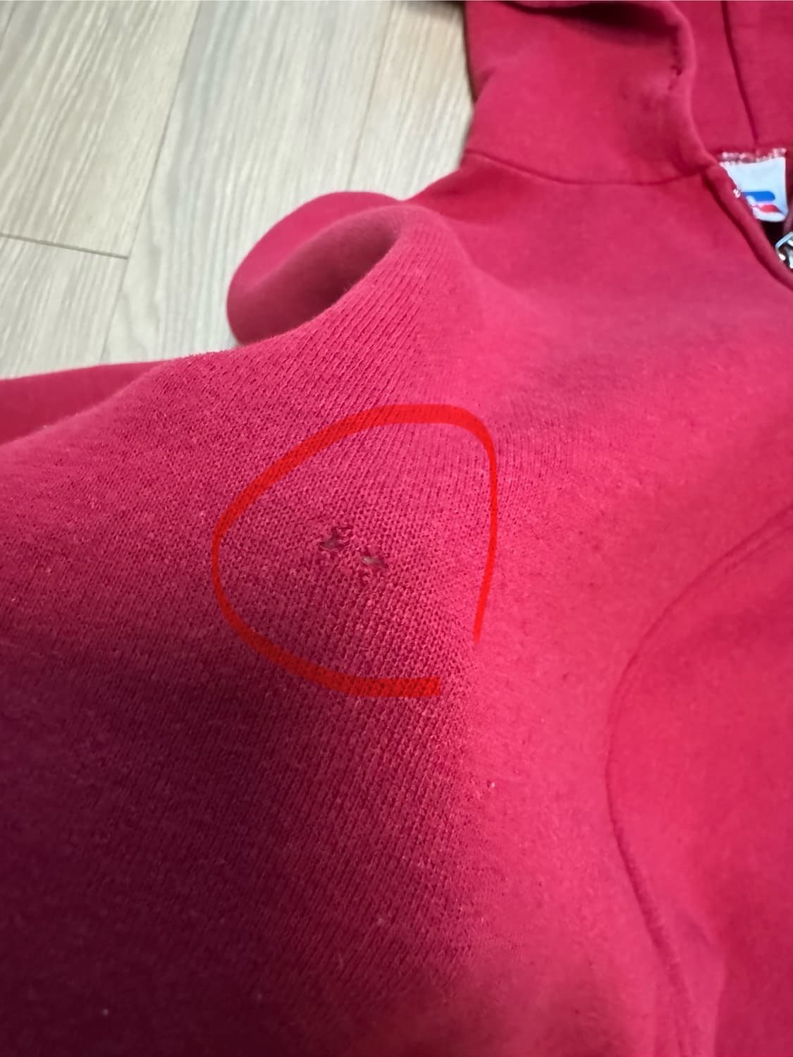 90s 러셀 애슬레틱 후드 집업 상품이미지6