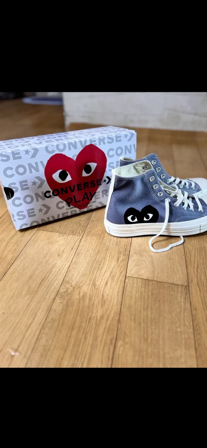 꼼데 x 컨버스 70 하이 스틸 그레이 상품이미지1