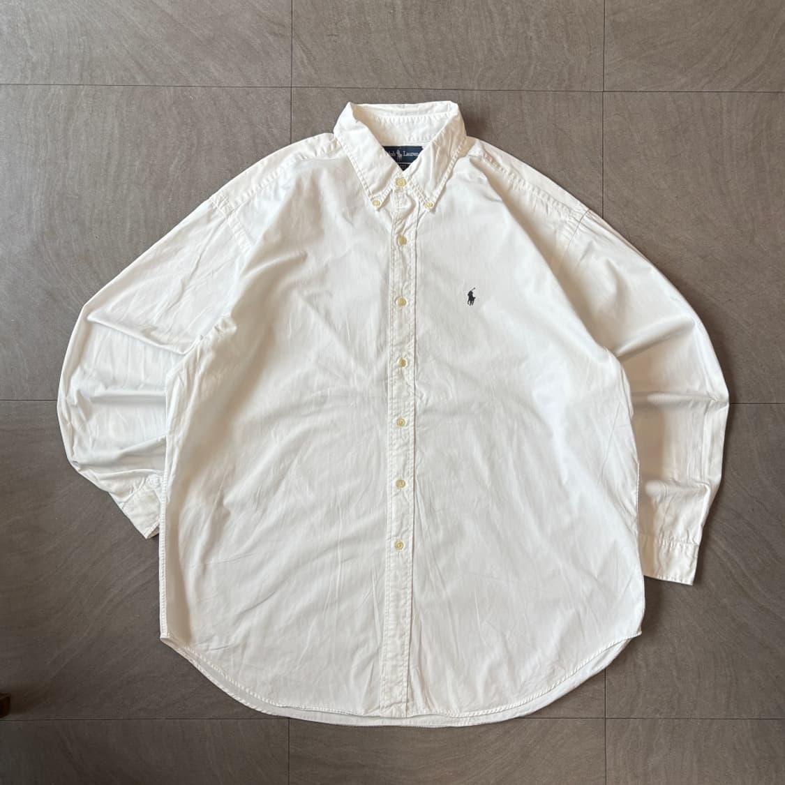 폴로 화이트 클래식 포니 로고 포플린 셔츠 상품이미지1