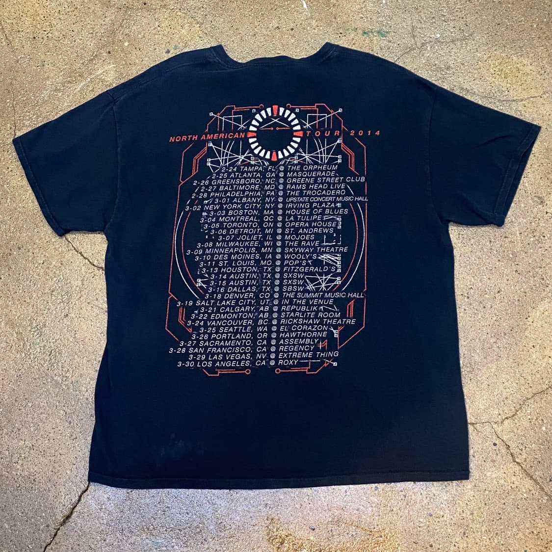 미국 빈티지 애니멀애즈리더 ANIMAL AS LEADER 투어 락티셔츠 상품이미지4