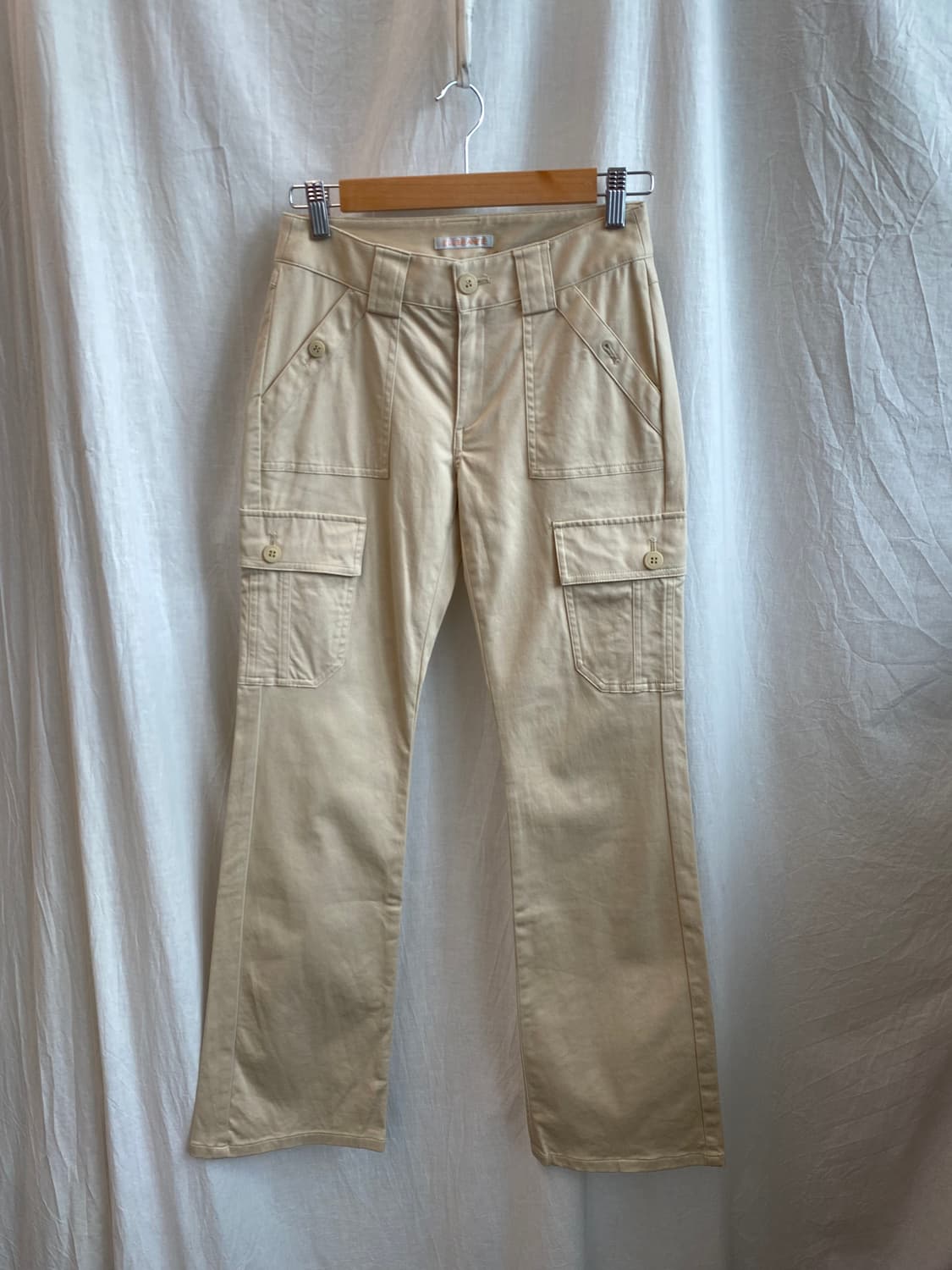 ELLE 베이지 카고 스트레이트 팬츠(24) 상품이미지1