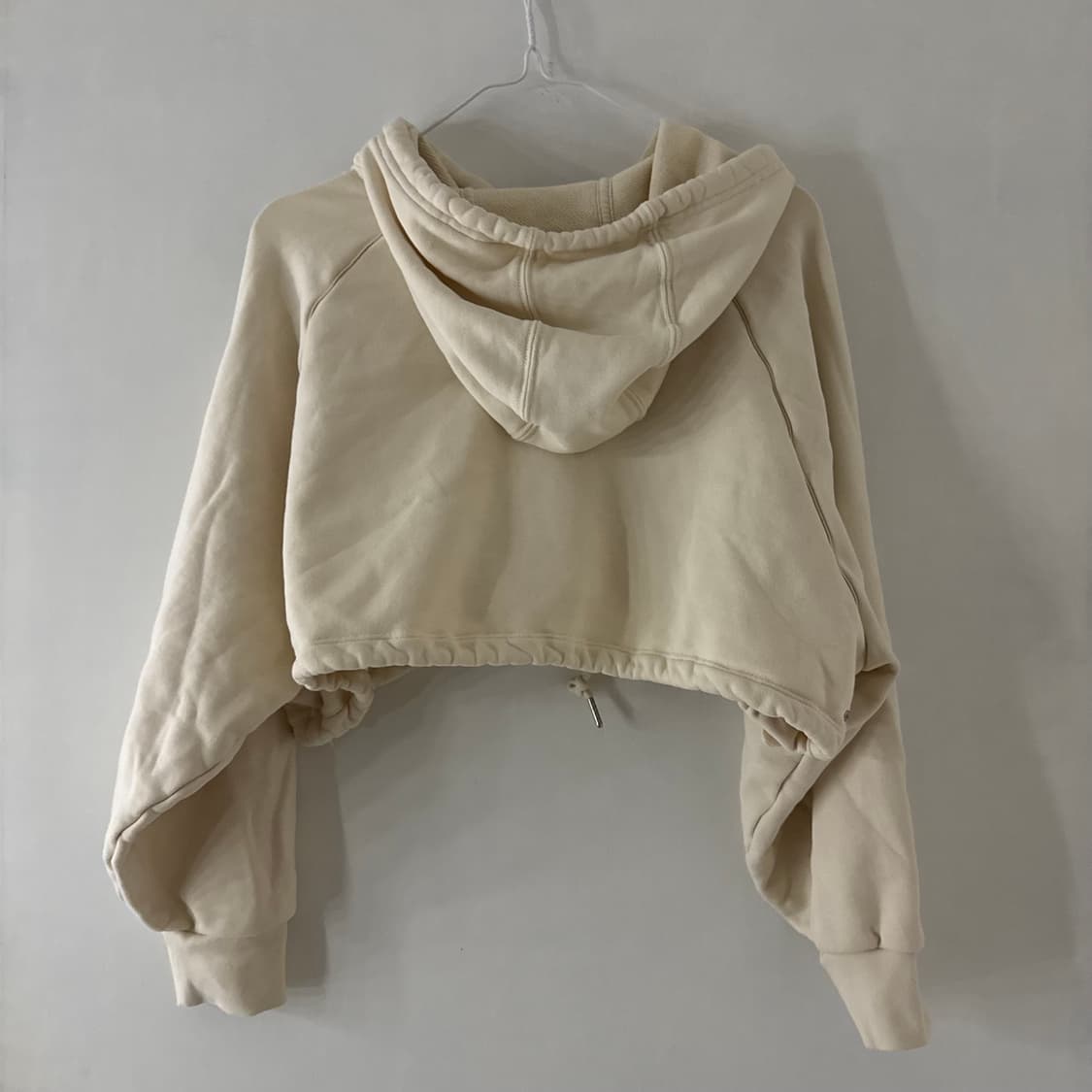 아디다스 불꽃 파이어버드 크롭 후드티 크림아이보리  상품이미지7