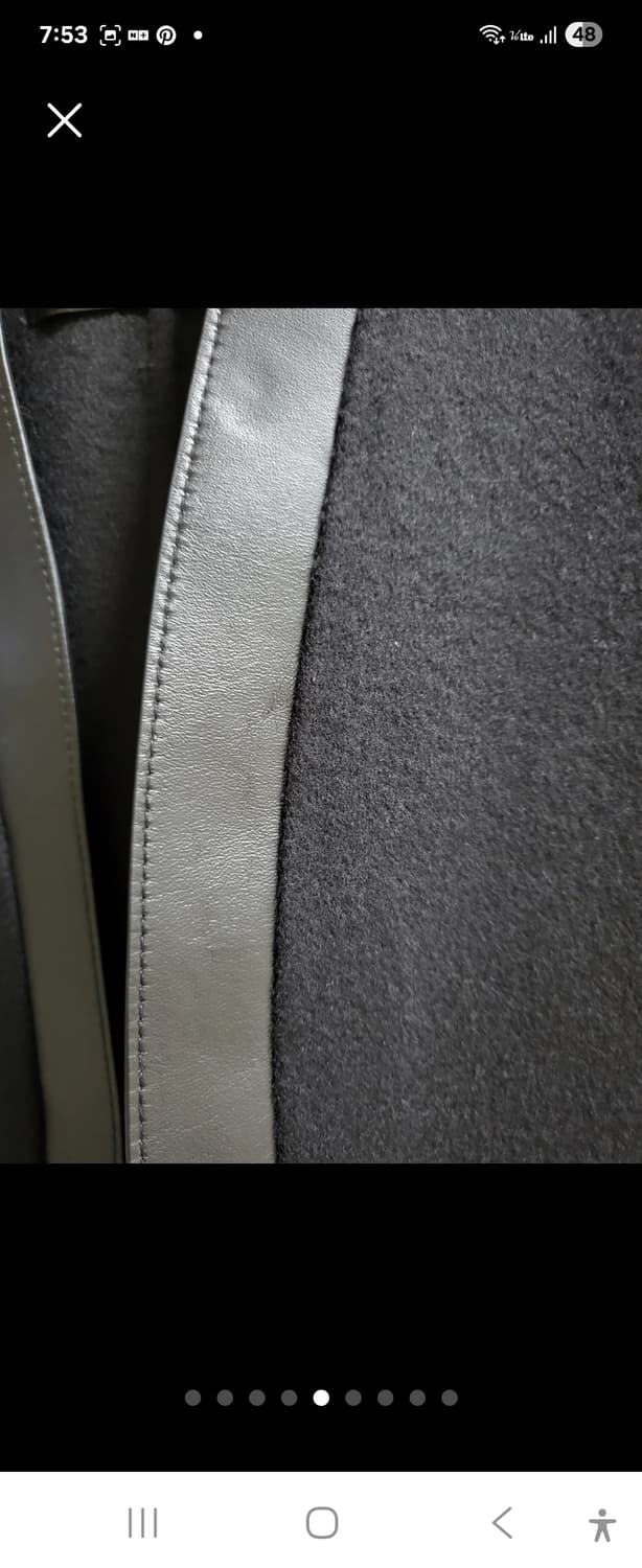 미니멀끝판왕!캐시미어+양가죽 롱베스트 새제품 free 상품이미지5