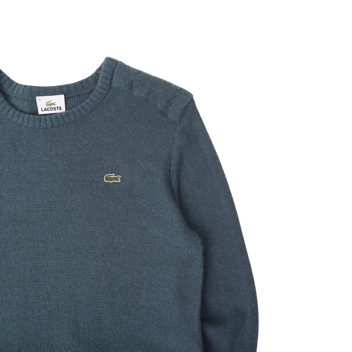 라코스테 숄더패치 울 알파카 모헤어 니트 상품이미지3