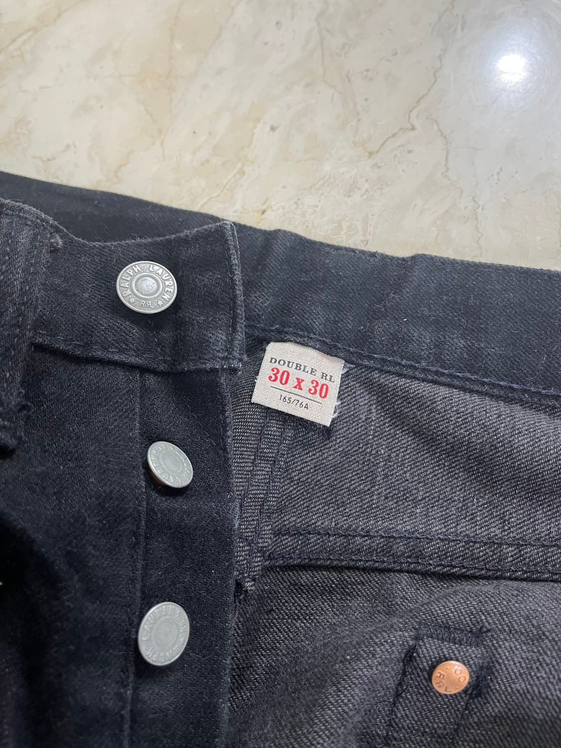 RRL 빈파포 블랙온블랙 30 30 상품이미지4