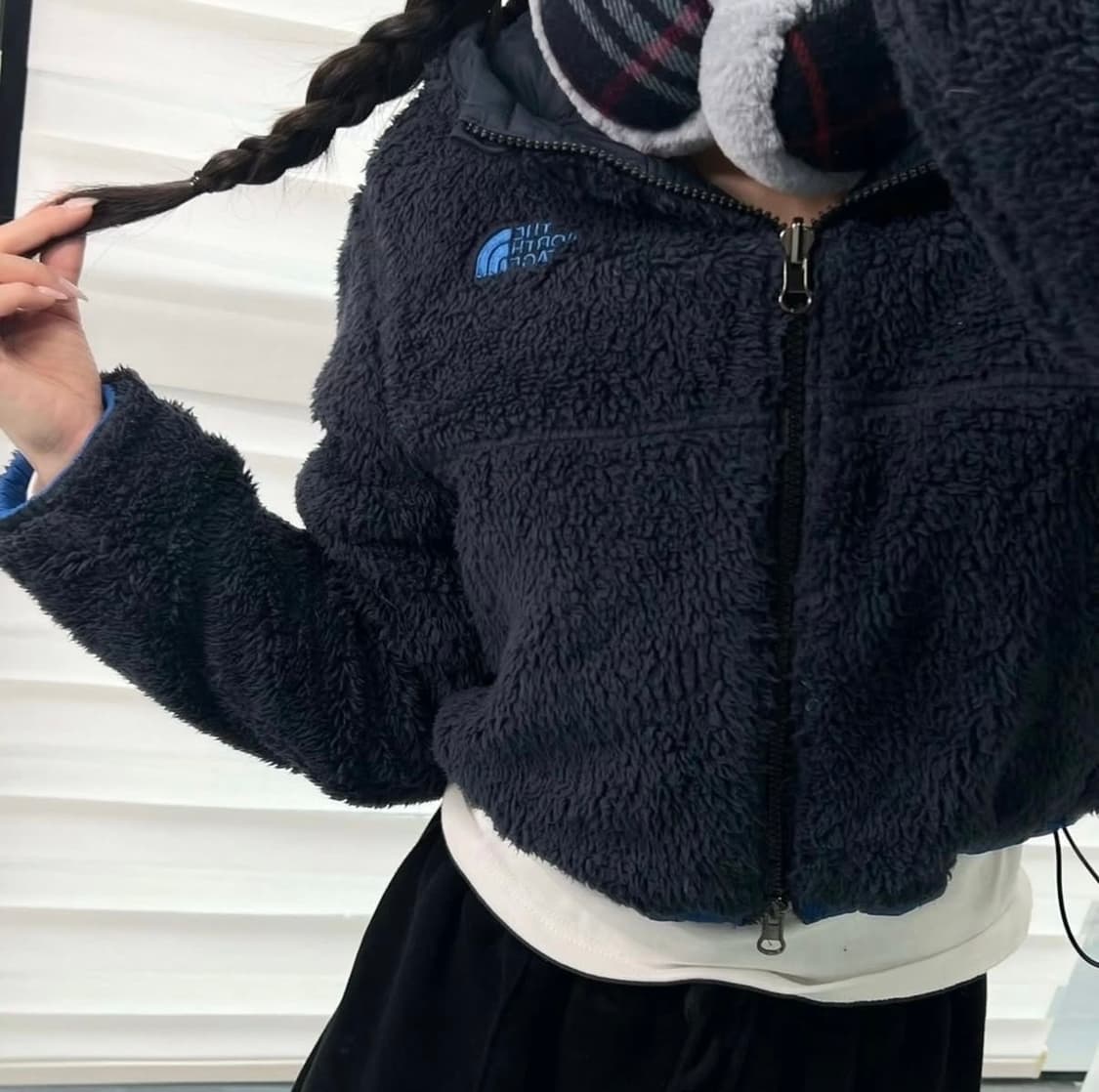 노스페이스 커스텀 크롭 스트링 패딩 상품이미지1