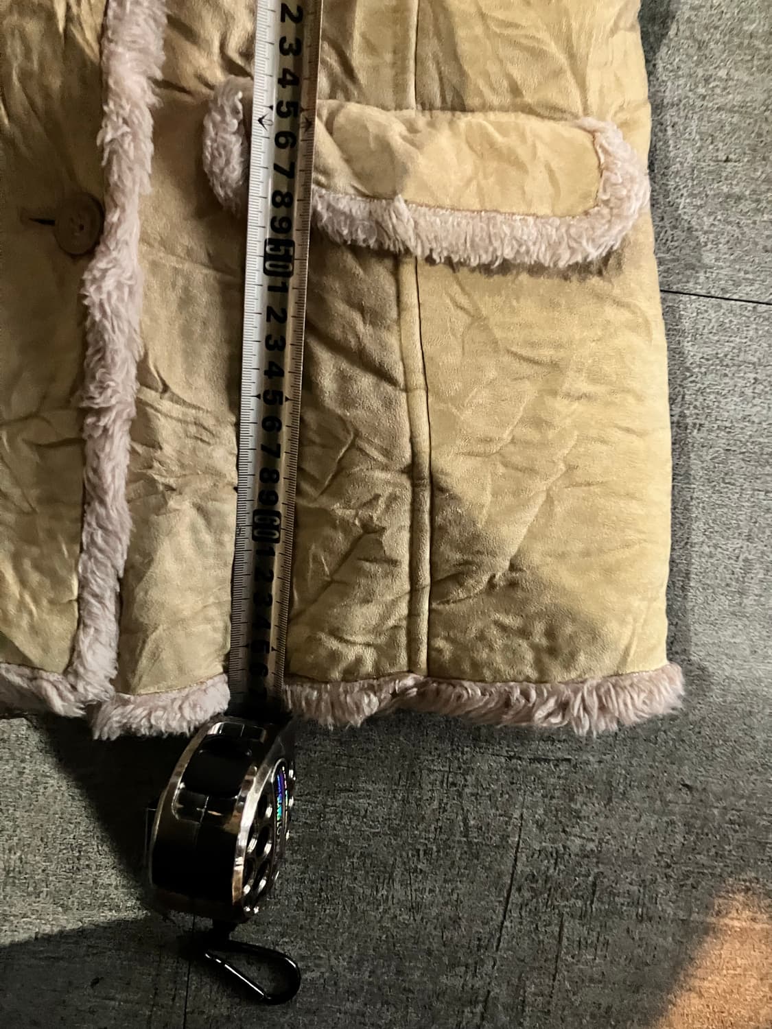 일본빈티지 Agirls 하구미모리걸 달천깔페어리 무스탕 양털자켓 상품이미지3