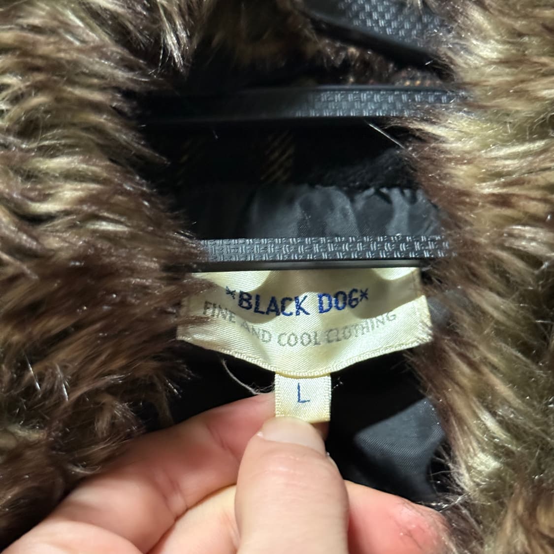 VTG 빈티지 넥 카라 퍼 디테일 체크 패턴 크롭 숏자켓 상품이미지6