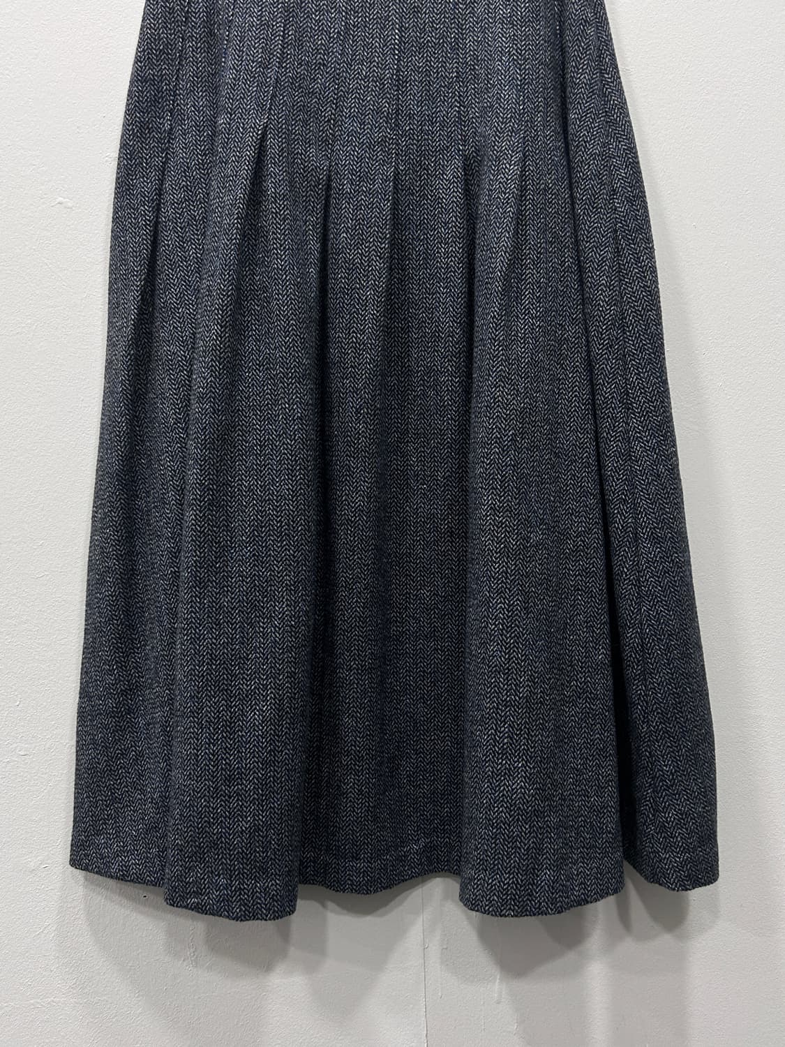 프로스트제이 헤링본 롱 플리츠 스커트 M 상품이미지3