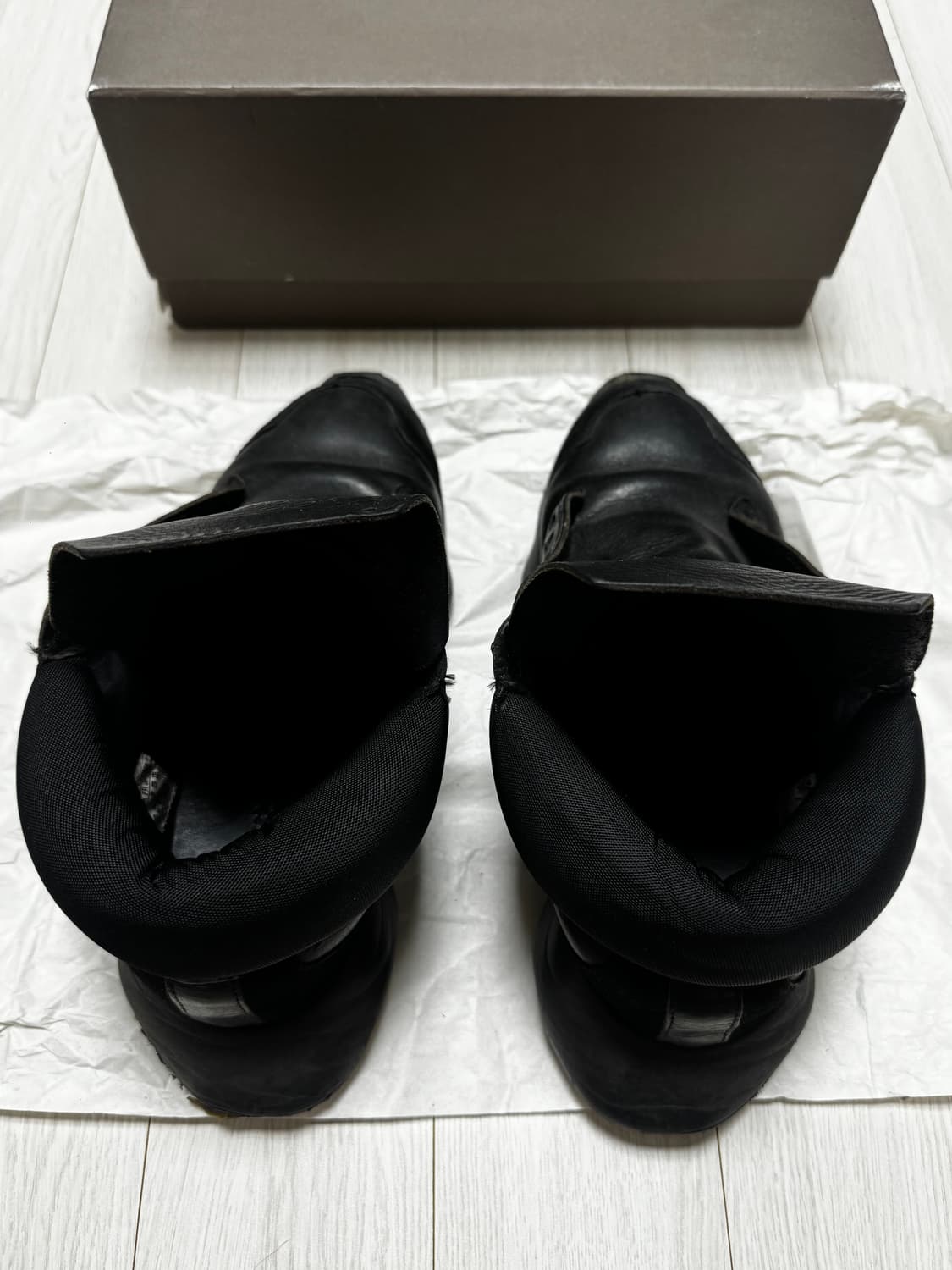 릭오웬스 아디다스 러너 레더 블랙 상품이미지5