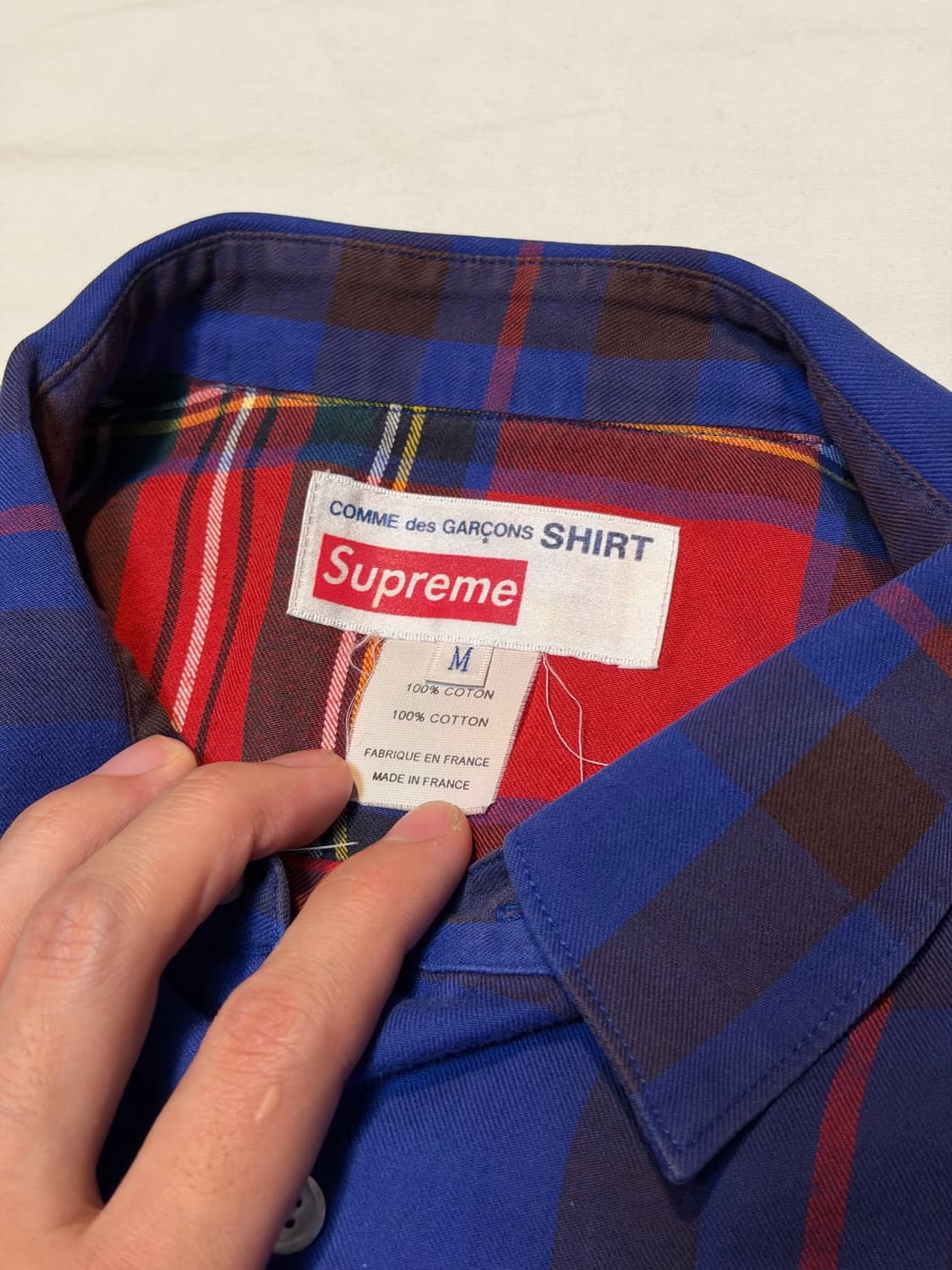 슈프림 X 꼼데가르송 15FW 멀티 체크셔츠 상품이미지3