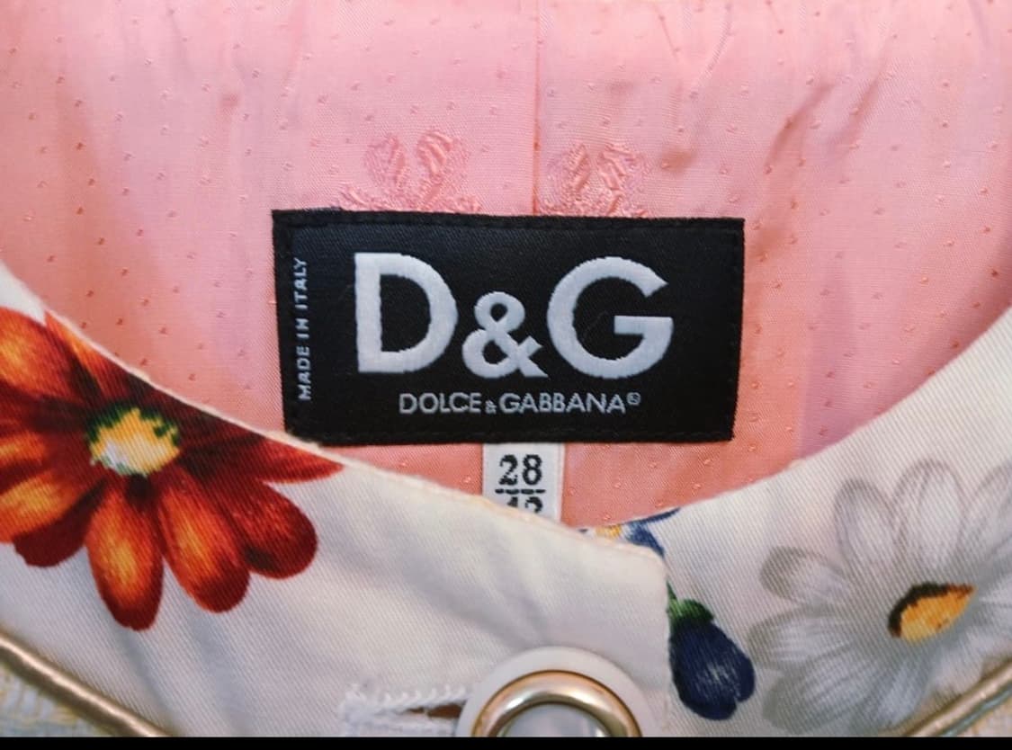 D&G 플로럴 트리밍 코튼 트위드 자켓 (Made in Italy) 상품이미지6