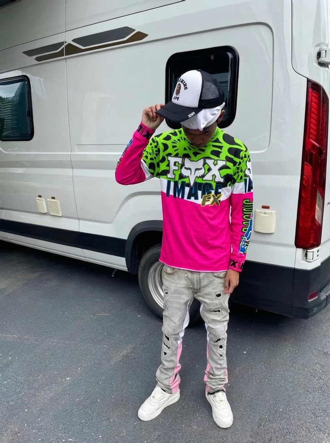 초레어 90s 아카이브 폭스 스파이더웹 롱슬리브 상품이미지1