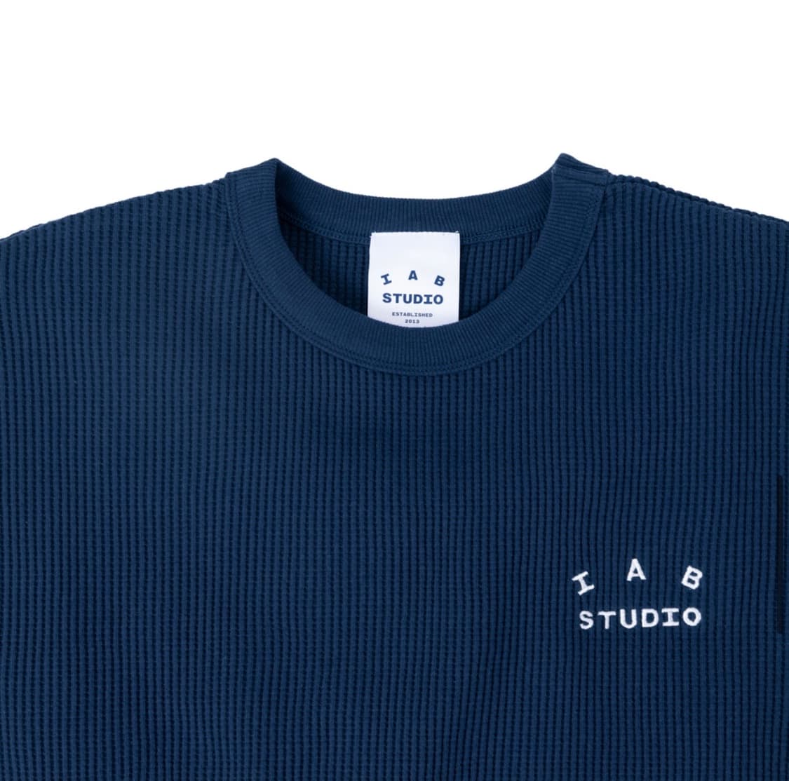 아이앱 와플 롱 슬리브 네이비 상품이미지4