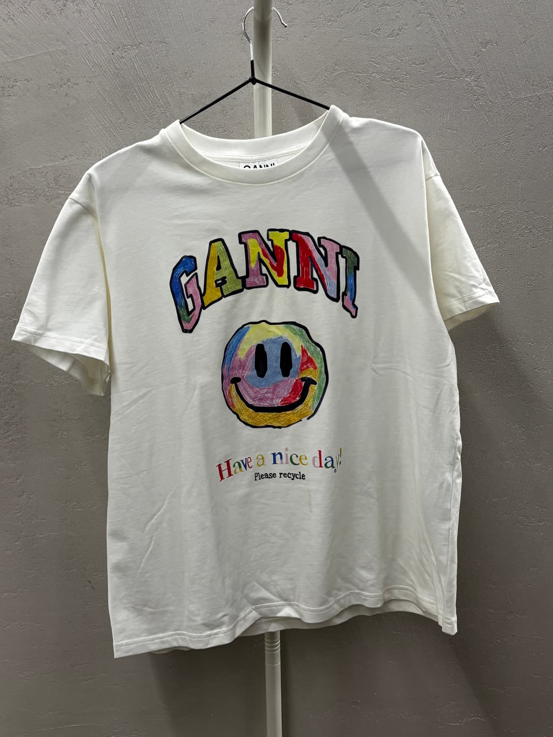 가니 GANNI 스마일 티셔츠 M 상품이미지2