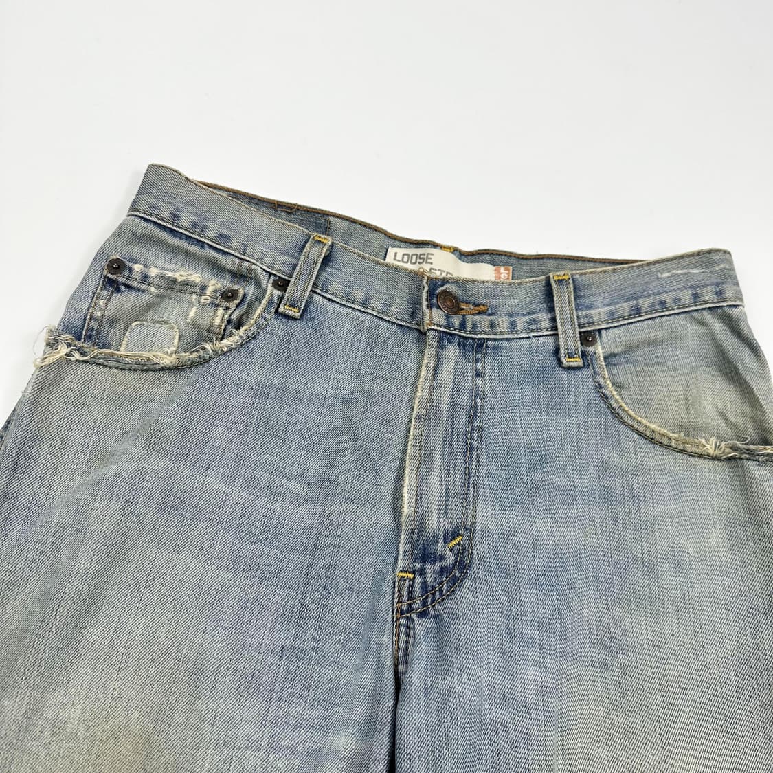 29 리바이스 569 루즈 스트레이트 데미지 워싱 데님팬츠 상품이미지3