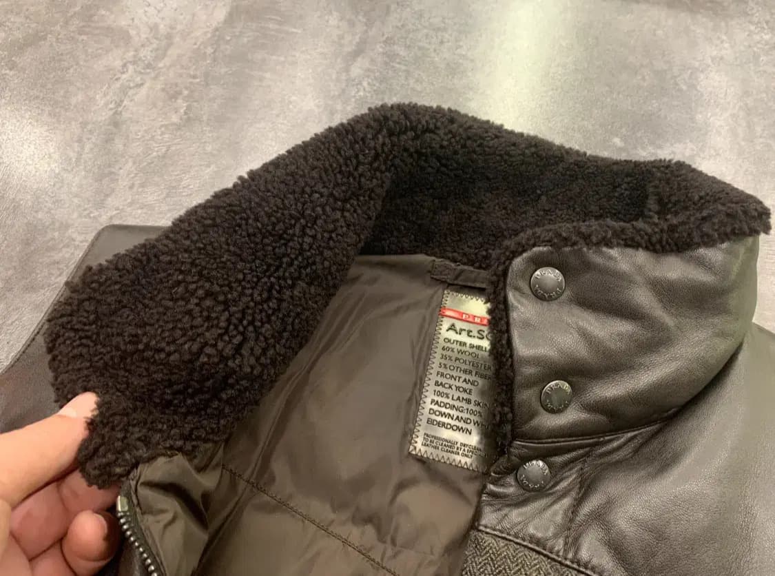 프라다 푸퍼 요크 베스트(울/레더/시어링/다운충전)46 사이즈 상품이미지6