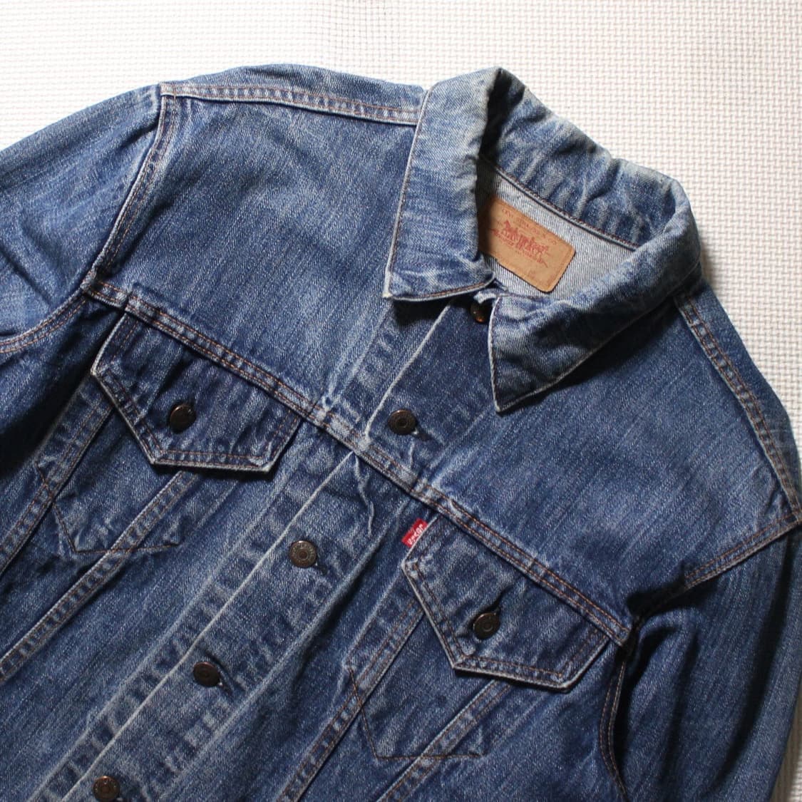 90's Levi’s 리바이스 타입3 트러커 데님 자켓 다크워싱 L035 상품이미지2