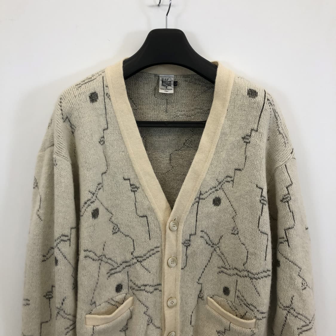 모딜리아니 이태리 패턴 캐시미어 니트가디건 L 상품이미지3