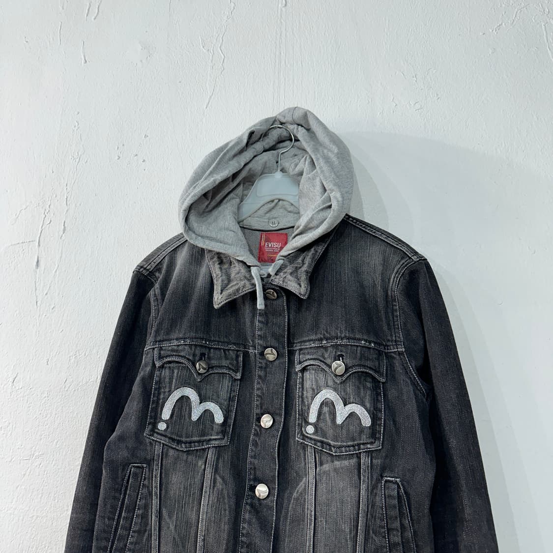 에비수 데님 청자켓 여성 상품이미지2