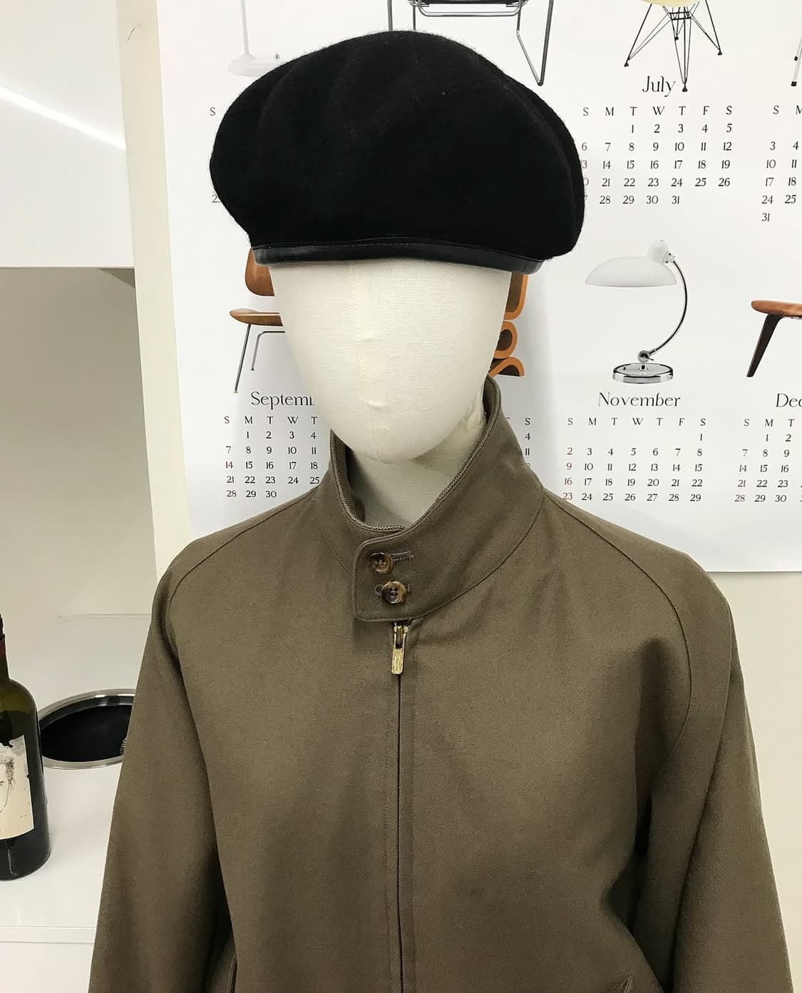 버버리 로고 울 블루종 자켓 상품이미지9