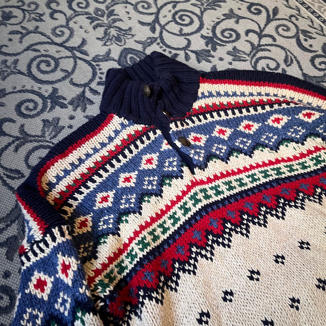 XL 폴로 버튼업 니트/W2603 상품이미지3