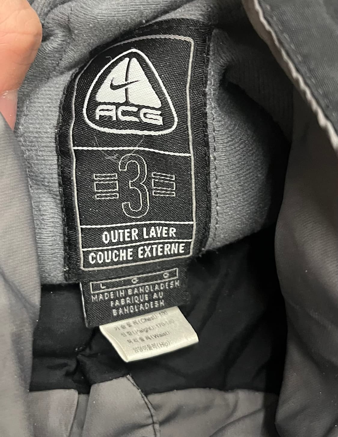 00s 나이키 ACG 스톰핏 블랙 바람막이 자켓 상품이미지8