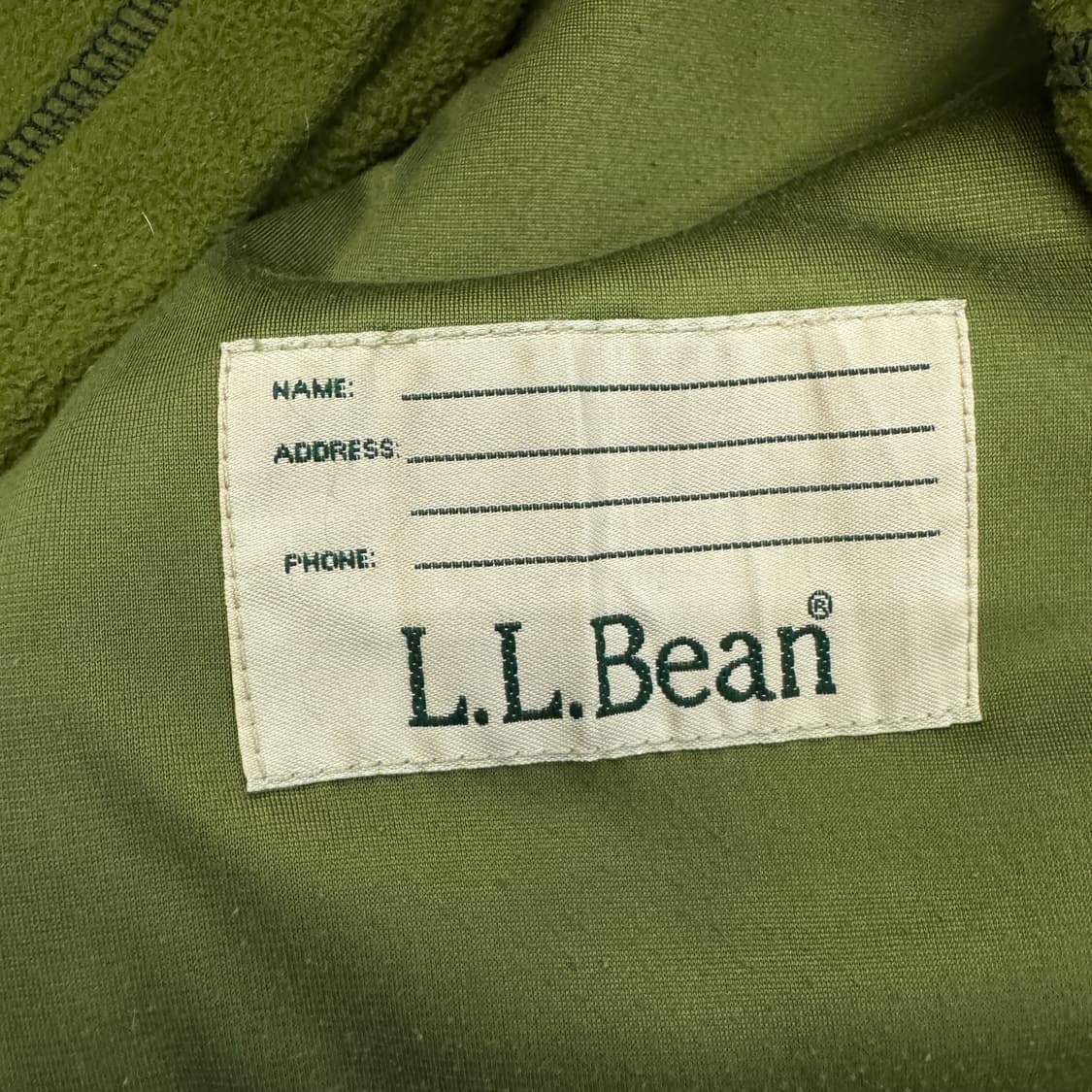 엘엘빈 고프코어 플리스 자켓 그린 상품이미지8