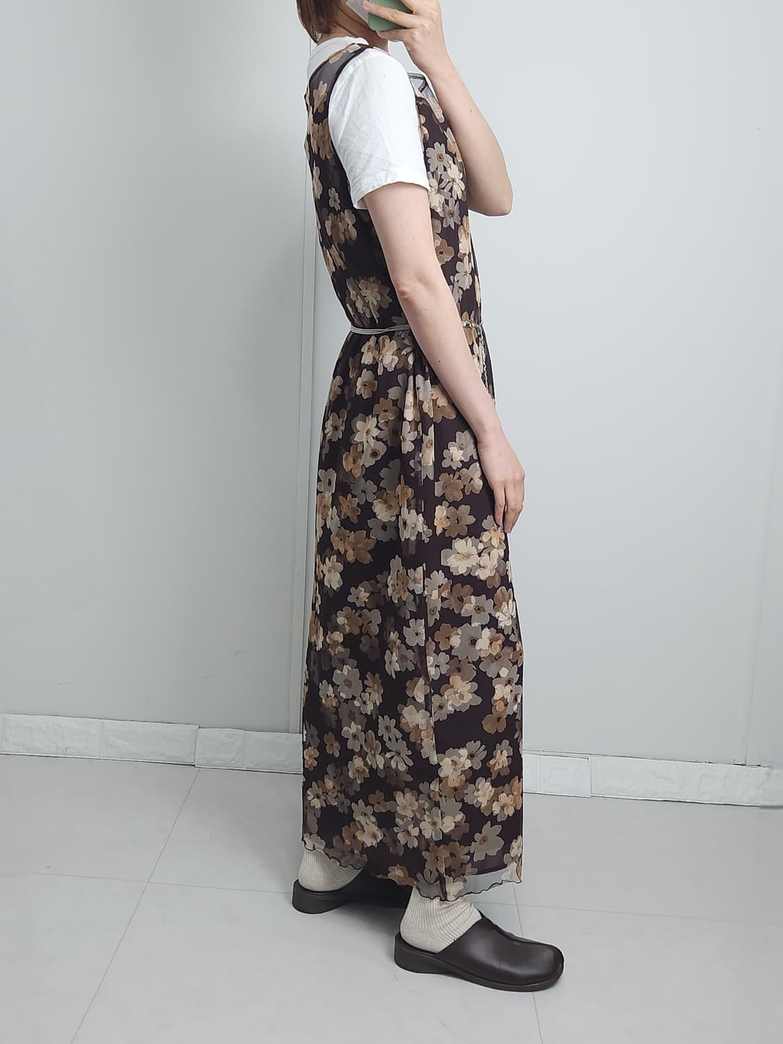 플로럴 레이어드 맥시 원피스 상품이미지4