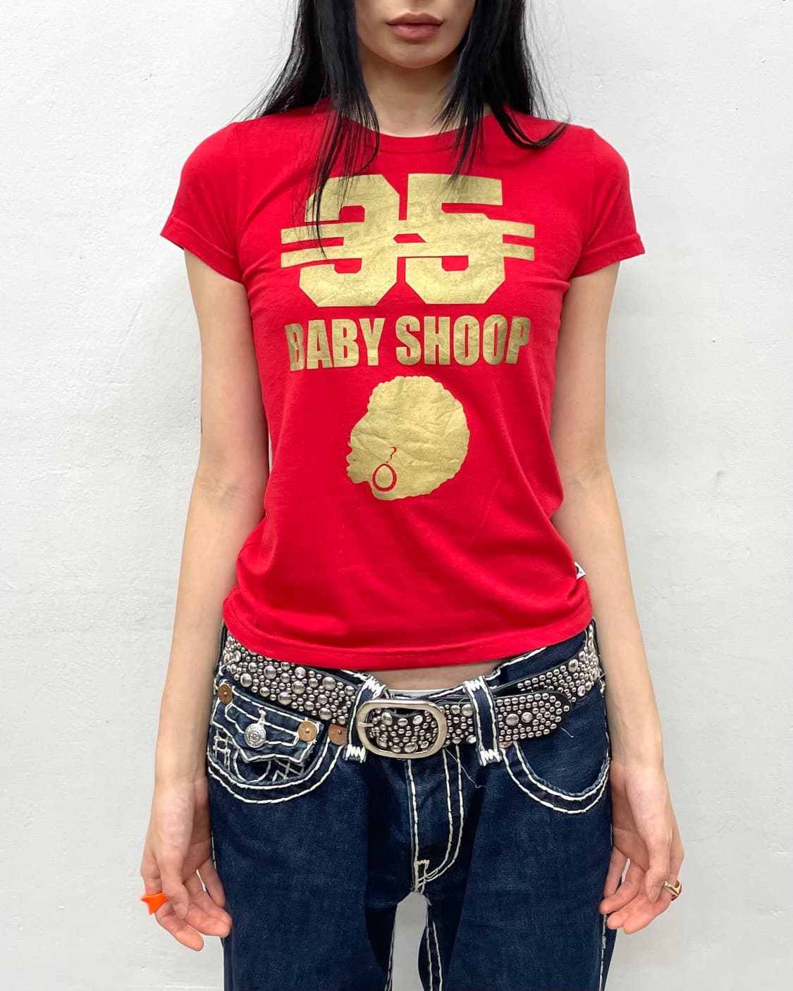 Gold Girl Red T-shirt 상품이미지2