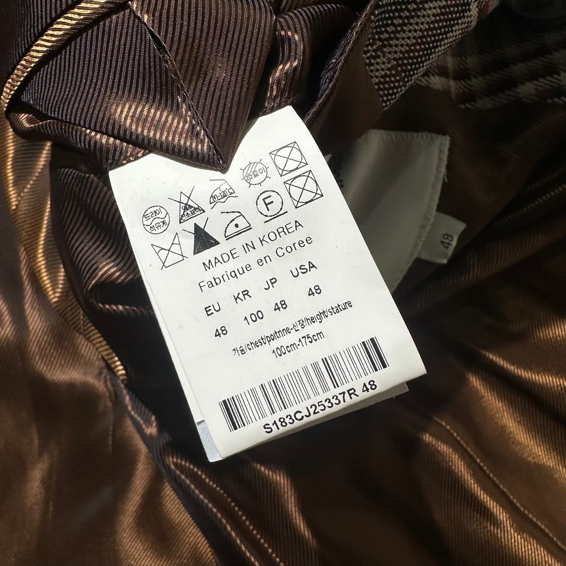 솔리드옴므 우영미 체크 더블 블레이저 자켓 상품이미지8