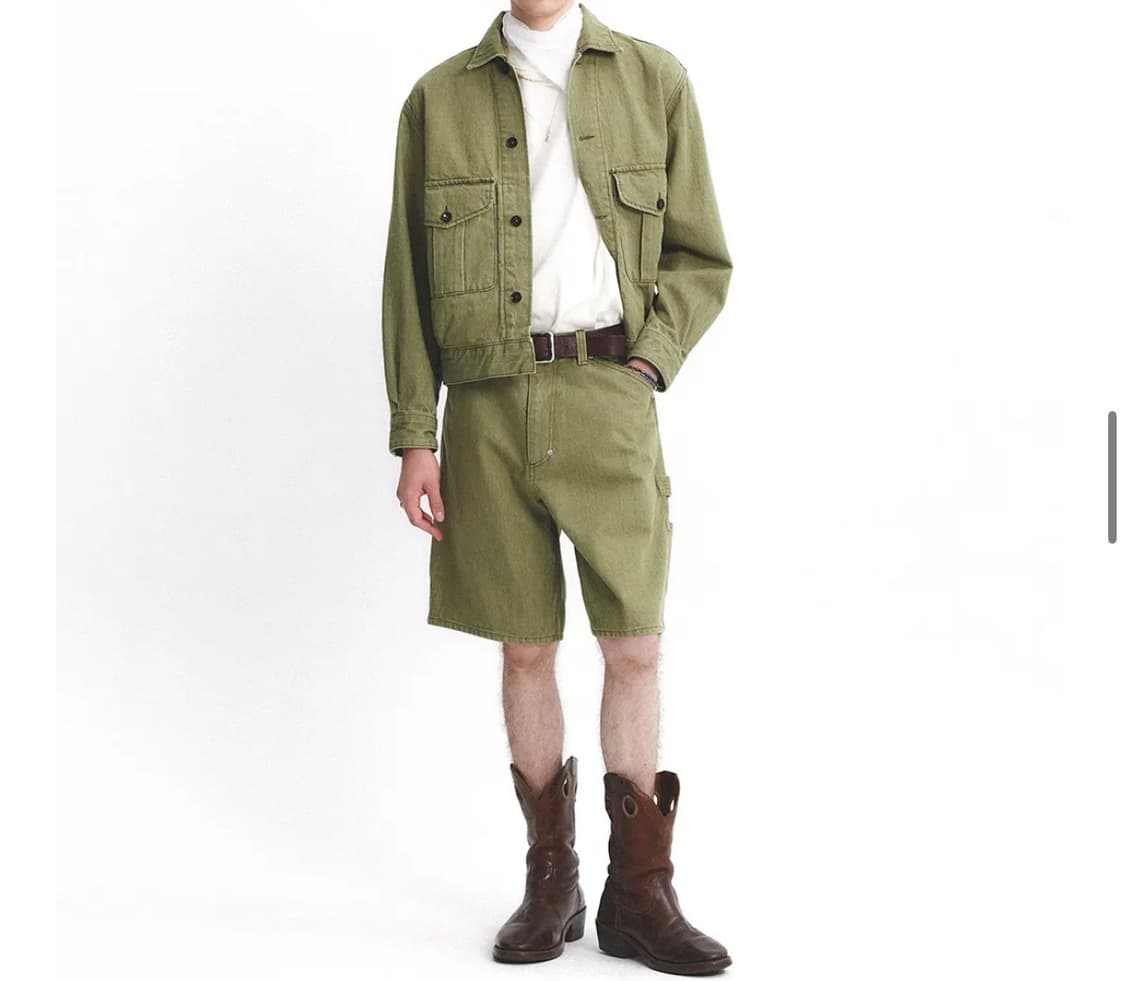 이스트로그 배틀드레스 자켓 올리브데님 L 상품이미지1