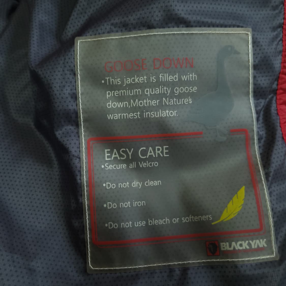 블랙야크 구스다운패딩 거위털점퍼 95-100 잠바 상품이미지9