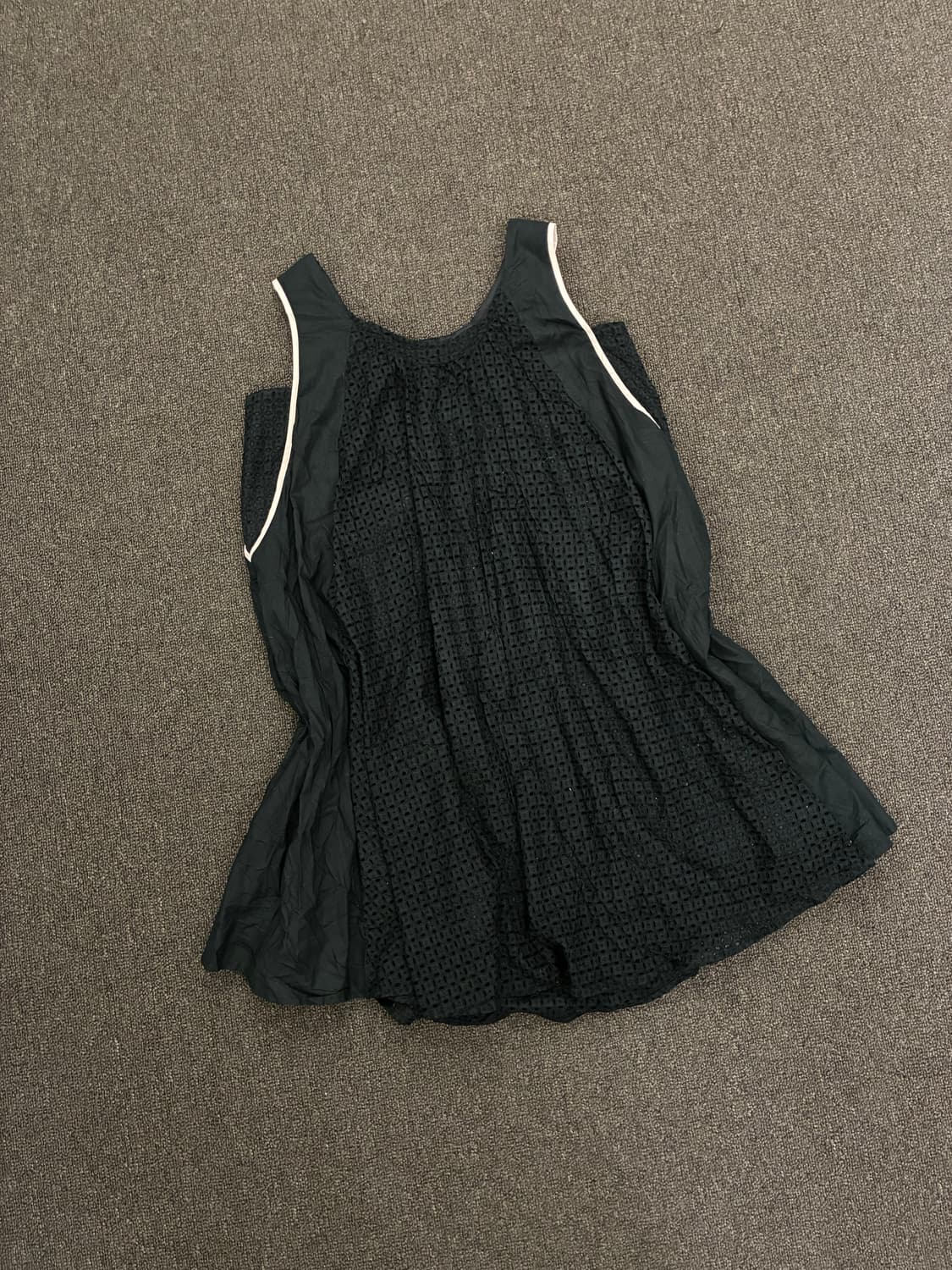 38)Japanese vintage 여성 펀칭 디자인 나시 원피스 상품이미지2