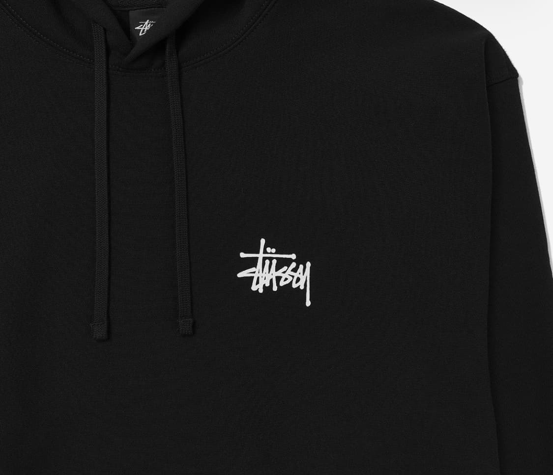 스투시 후드티 검은색 M 상품이미지4