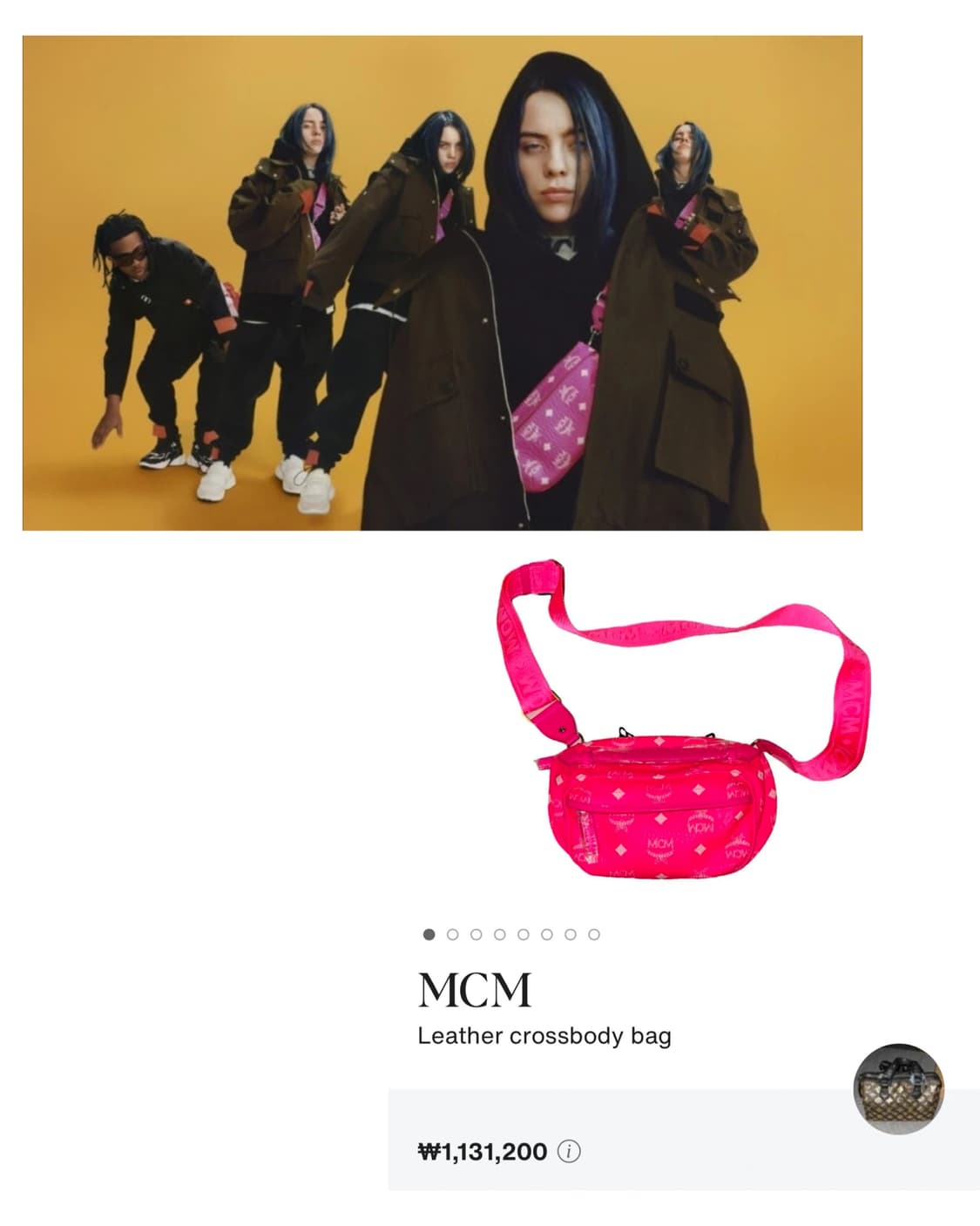 MCM X Billie Eilish 2019AW Crossbody Bag 상품이미지2