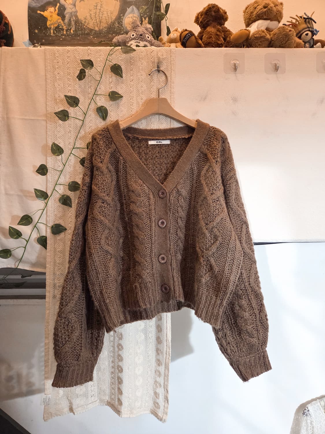 초코 아방핏 가디건 상품이미지1