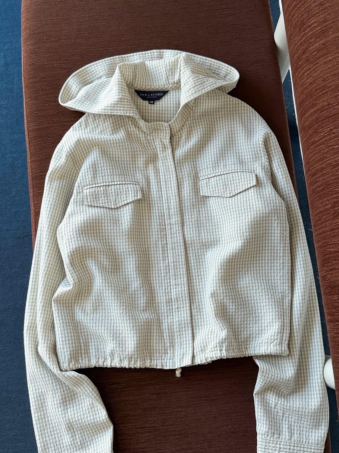 Design volume fabric zip easy parka 상품이미지4