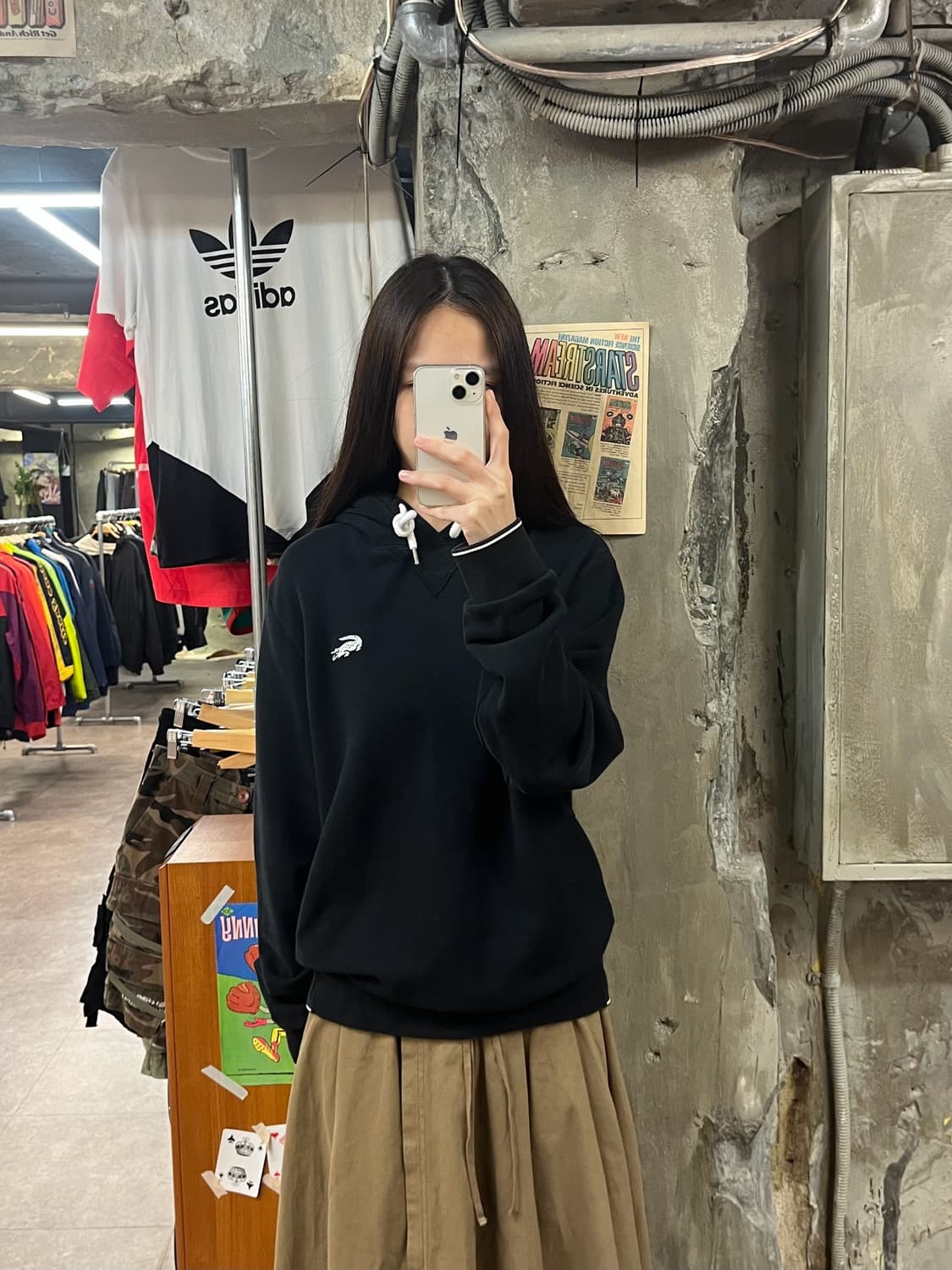 라코스테 후드티 블랙 100 #csz1260 상품이미지2