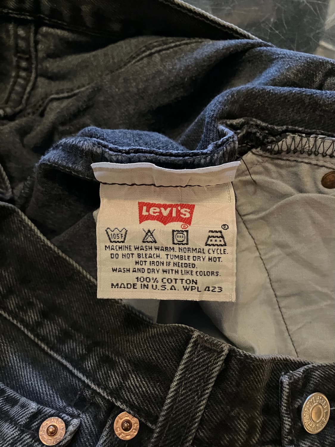 90s USA Levis 501 0660 Black Denim Pants 상품이미지9