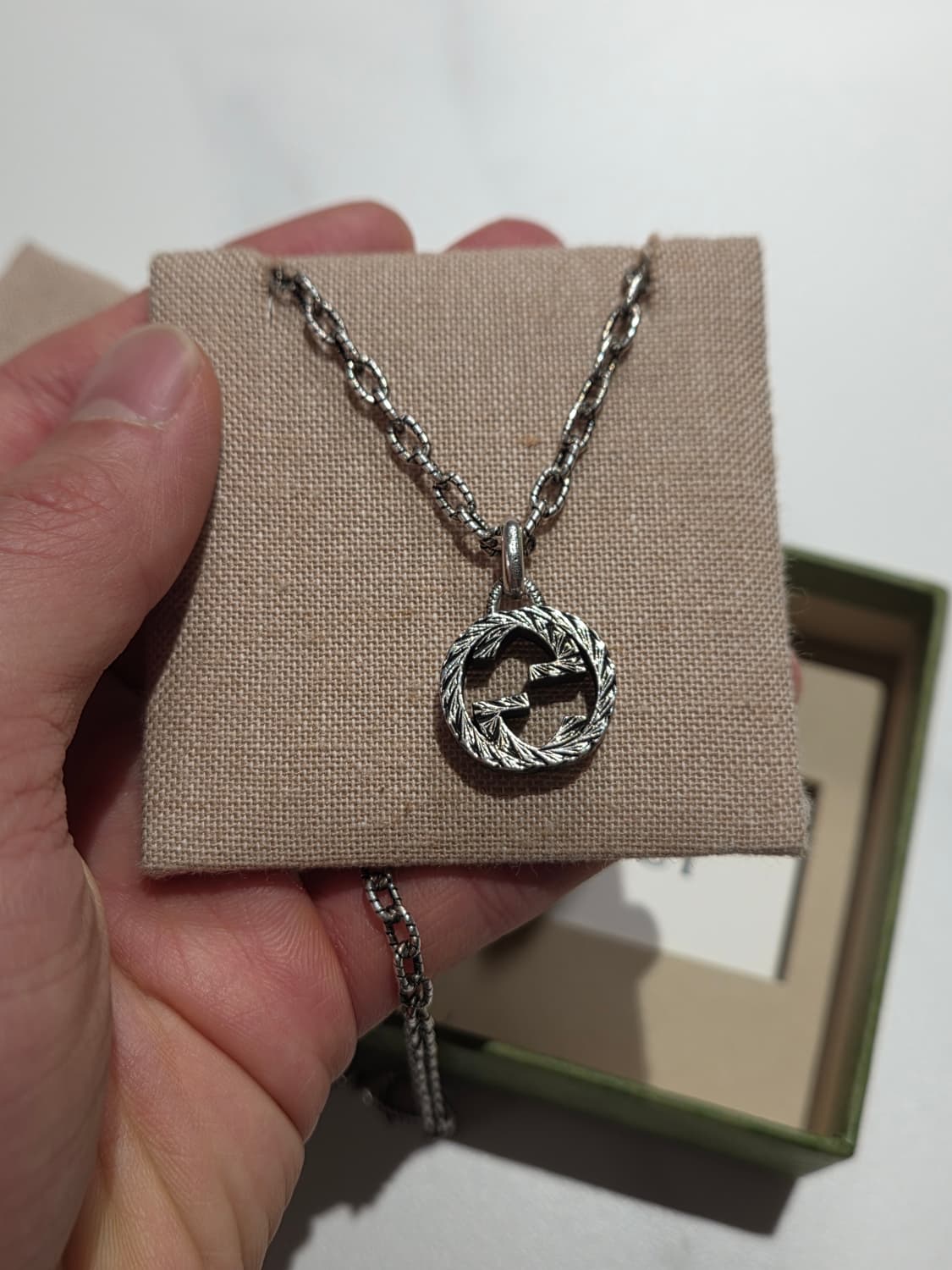 [정품] 구찌 인터로킹 G 펜던트 목걸이 상품이미지3