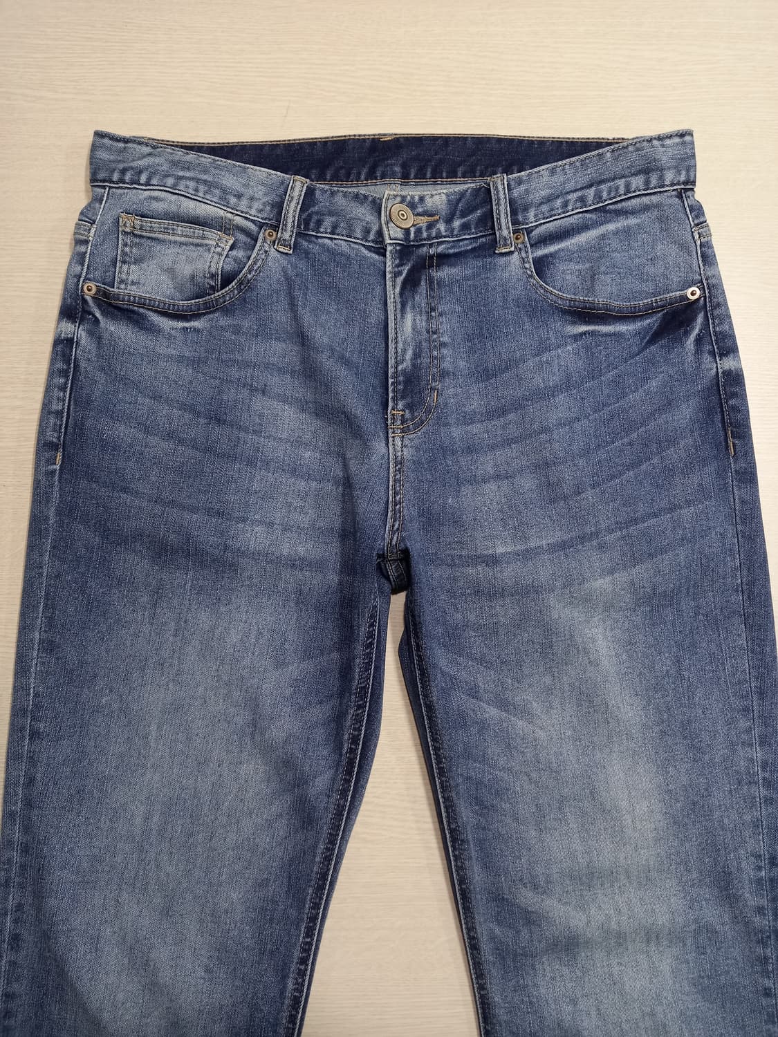 34 POLHAM 워싱 스판 슬림일자진 34-586 상품이미지3