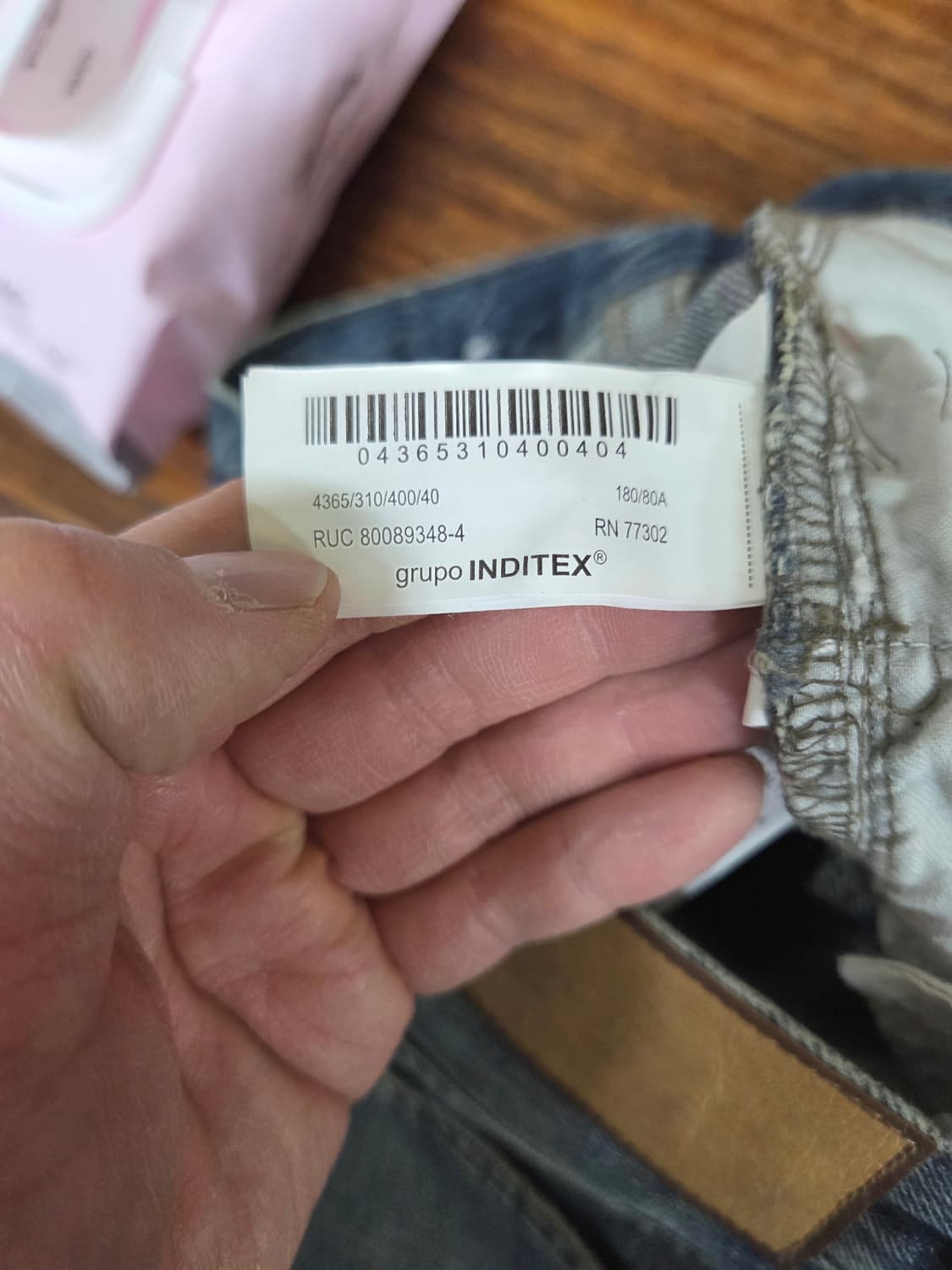 자라 빈티지워싱 데님팬츠 31 상품이미지4