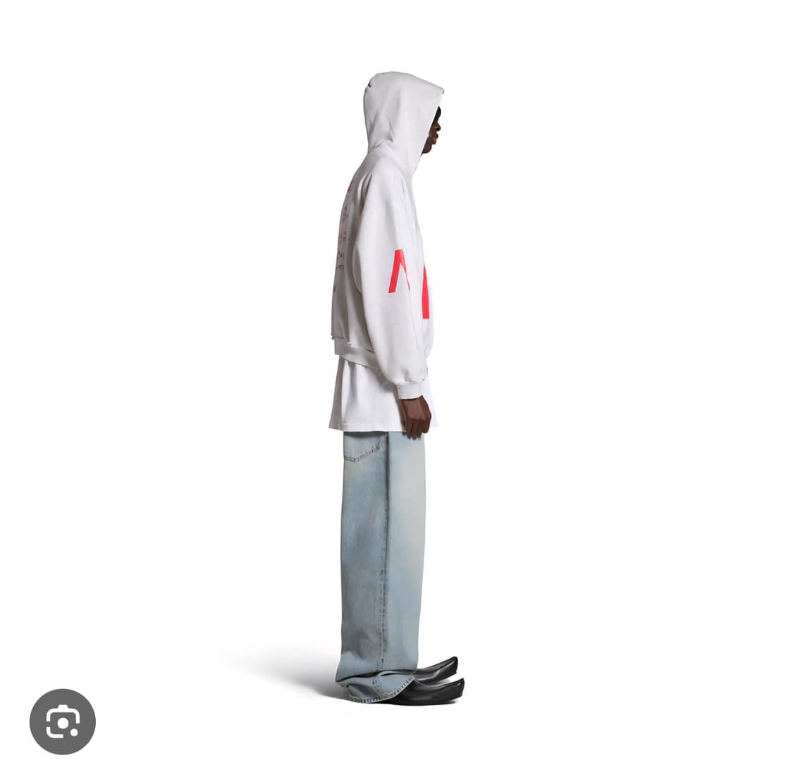 발렌시아가 뮤직 아카이브 후디 집업 후드 티셔츠 상품이미지4